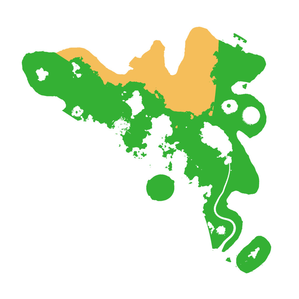 Biome Rust Map: Procedural Map, Size: 3000, Seed: 3550