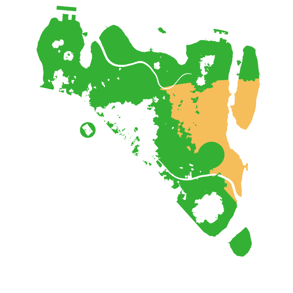 Biome Rust Map: Procedural Map, Size: 3000, Seed: 7545633