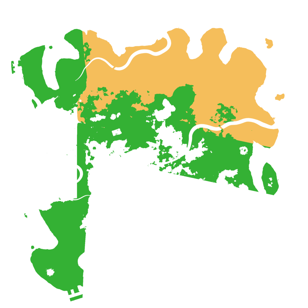 Biome Rust Map: Procedural Map, Size: 3700, Seed: 1582649780