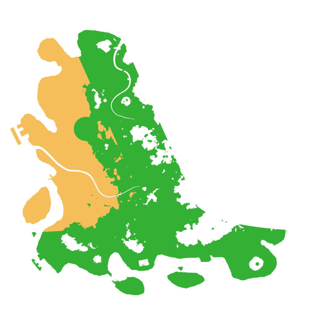 Biome Rust Map: Procedural Map, Size: 3500, Seed: 1232321
