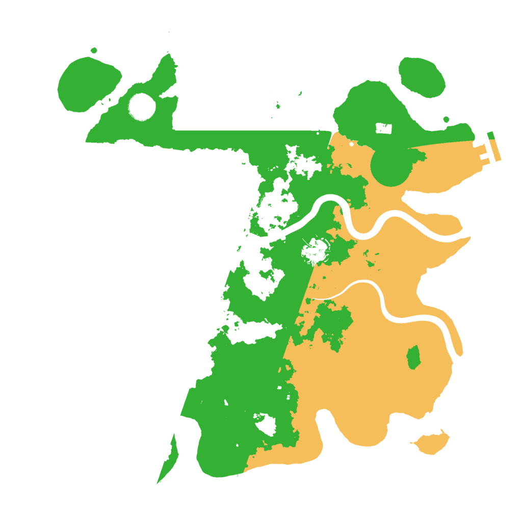 Biome Rust Map: Procedural Map, Size: 3500, Seed: 7822