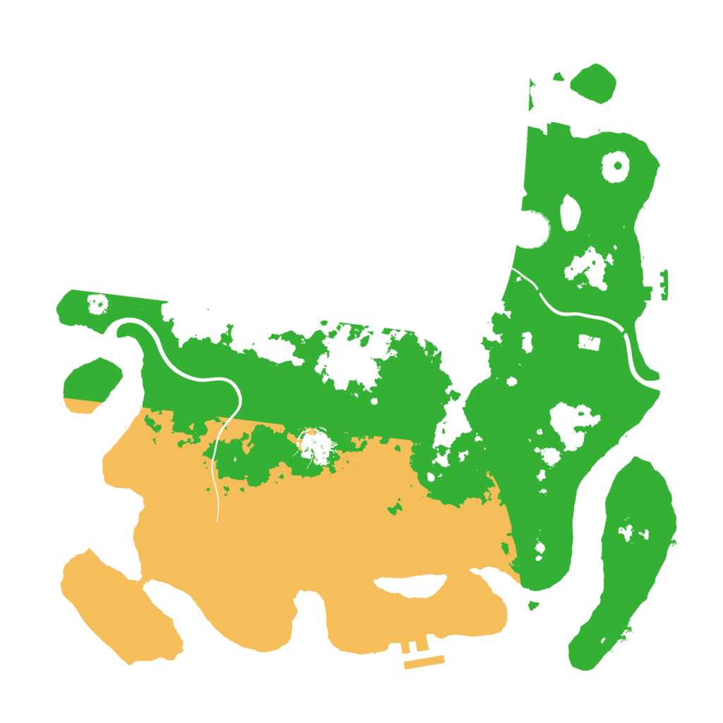 Biome Rust Map: Procedural Map, Size: 3600, Seed: 98346471