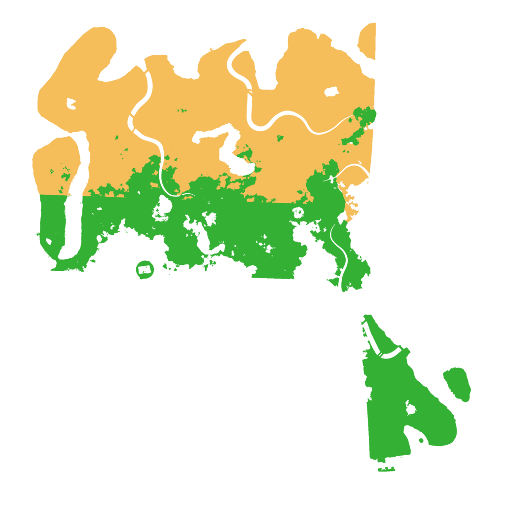 Biome Rust Map: Procedural Map, Size: 4500, Seed: 6517890