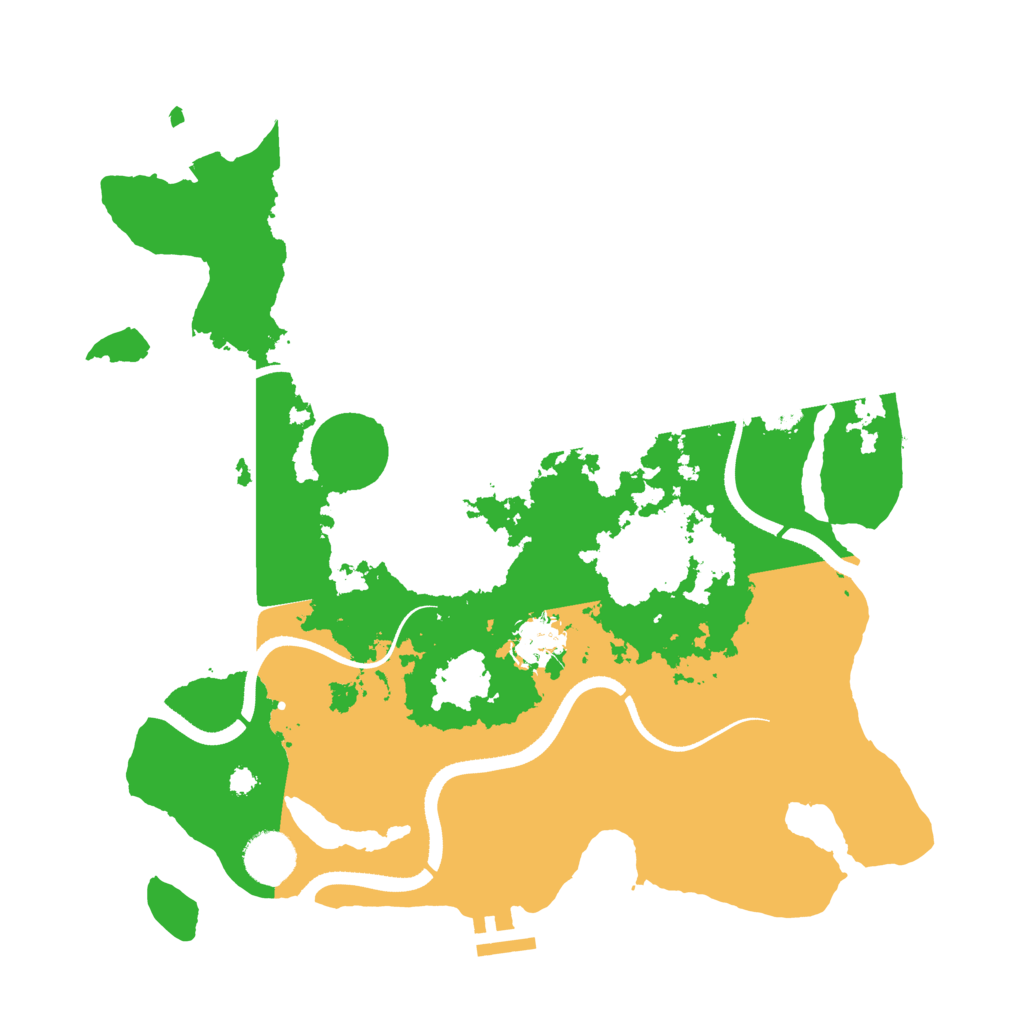 Biome Rust Map: Procedural Map, Size: 3500, Seed: 8000200