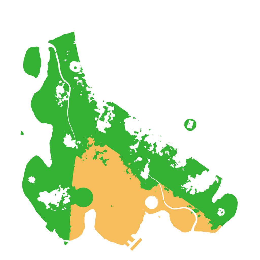 Biome Rust Map: Procedural Map, Size: 3500, Seed: 2852462