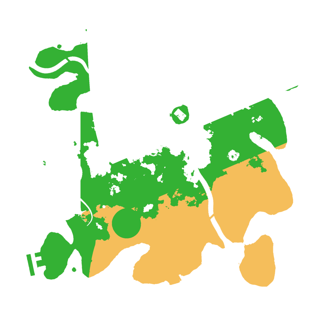 Biome Rust Map: Procedural Map, Size: 3000, Seed: 58438532