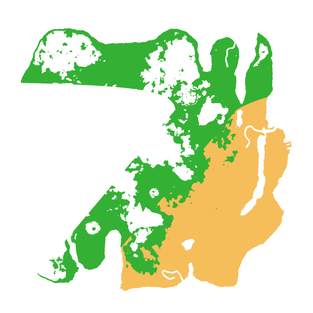 Biome Rust Map: Procedural Map, Size: 3500, Seed: 225876169