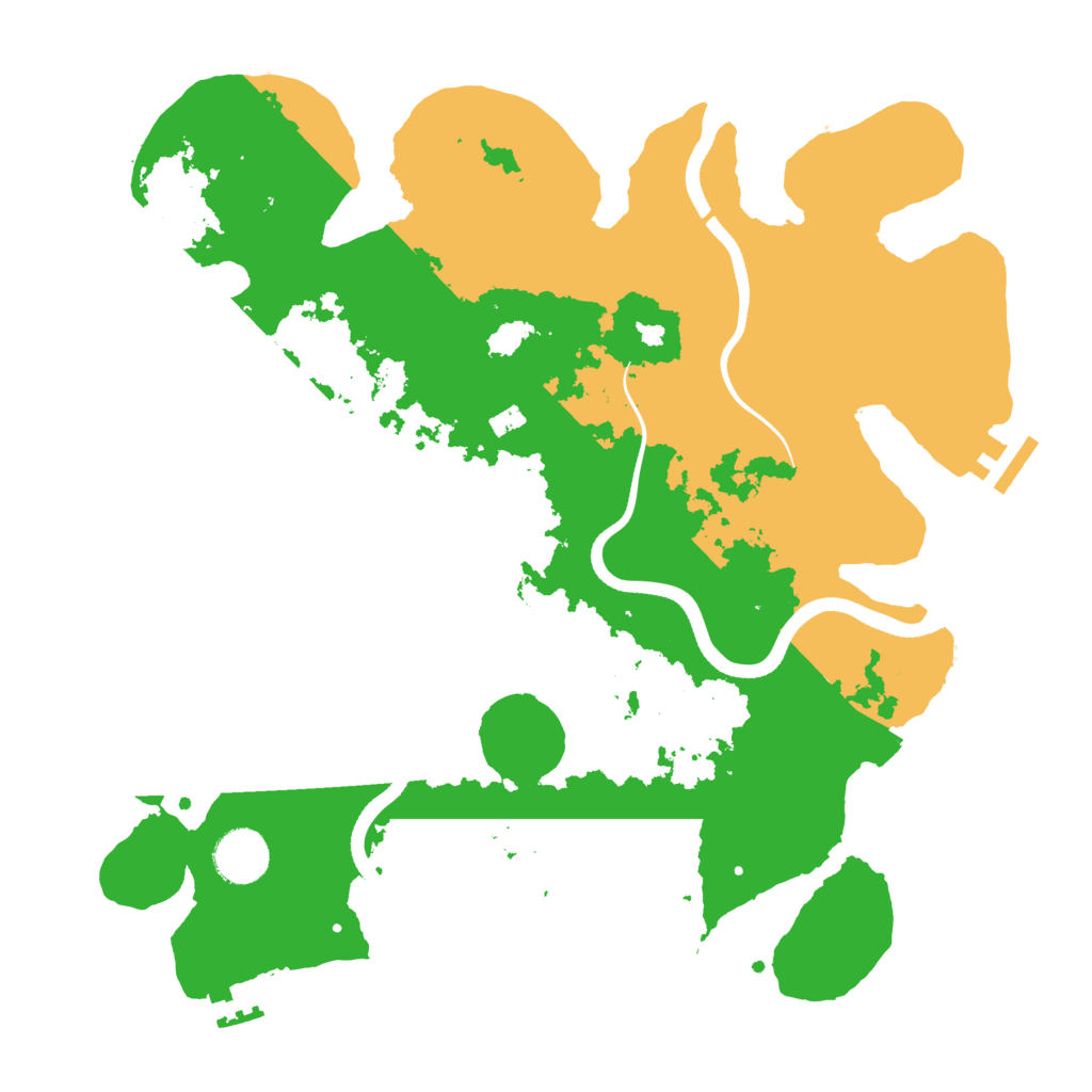 Biome Rust Map: Procedural Map, Size: 3500, Seed: 190221