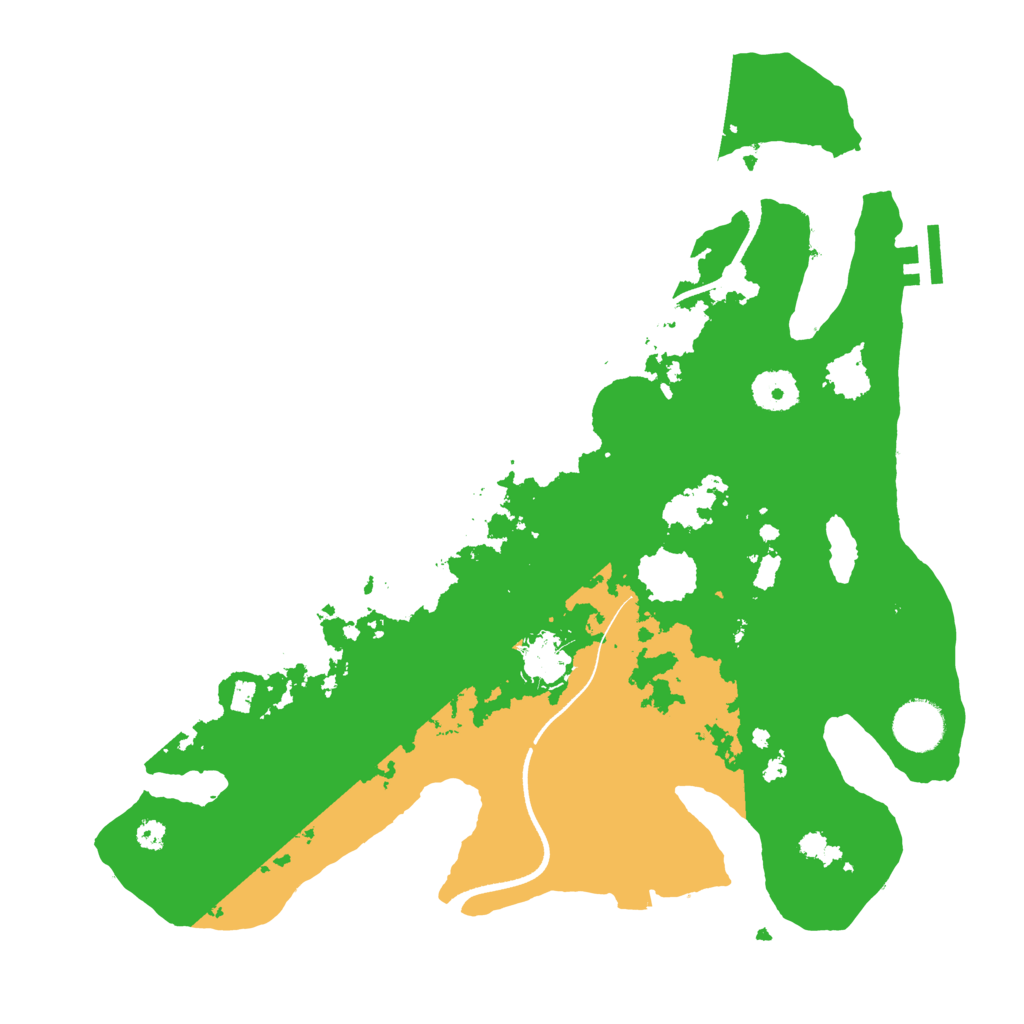 Biome Rust Map: Procedural Map, Size: 3500, Seed: 9599635