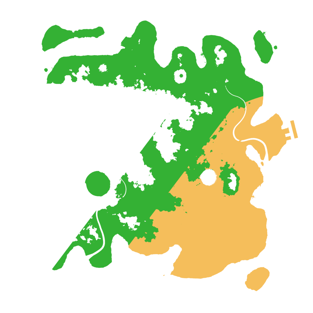 Biome Rust Map: Procedural Map, Size: 3500, Seed: 7237822