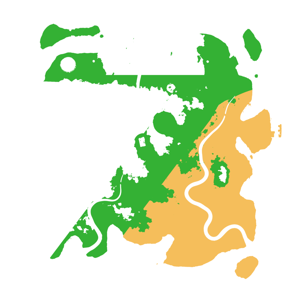 Biome Rust Map: Procedural Map, Size: 3500, Seed: 7237822