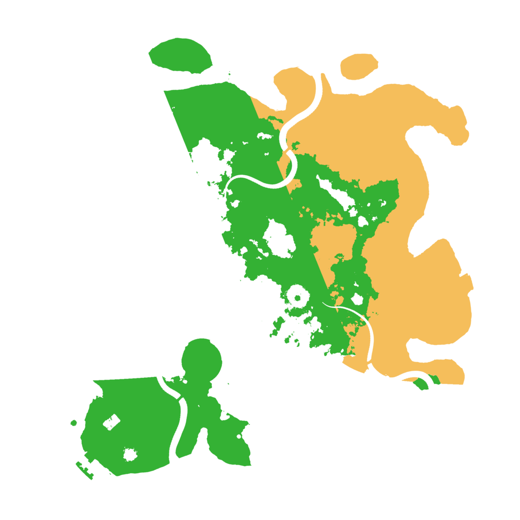 Biome Rust Map: Procedural Map, Size: 3500, Seed: 200984