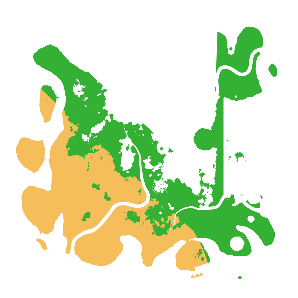 Biome Rust Map: Procedural Map, Size: 3700, Seed: 156497653