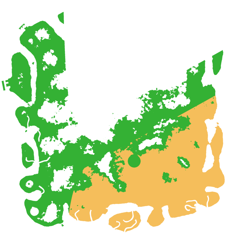 Biome Rust Map: Procedural Map, Size: 5000, Seed: 734988