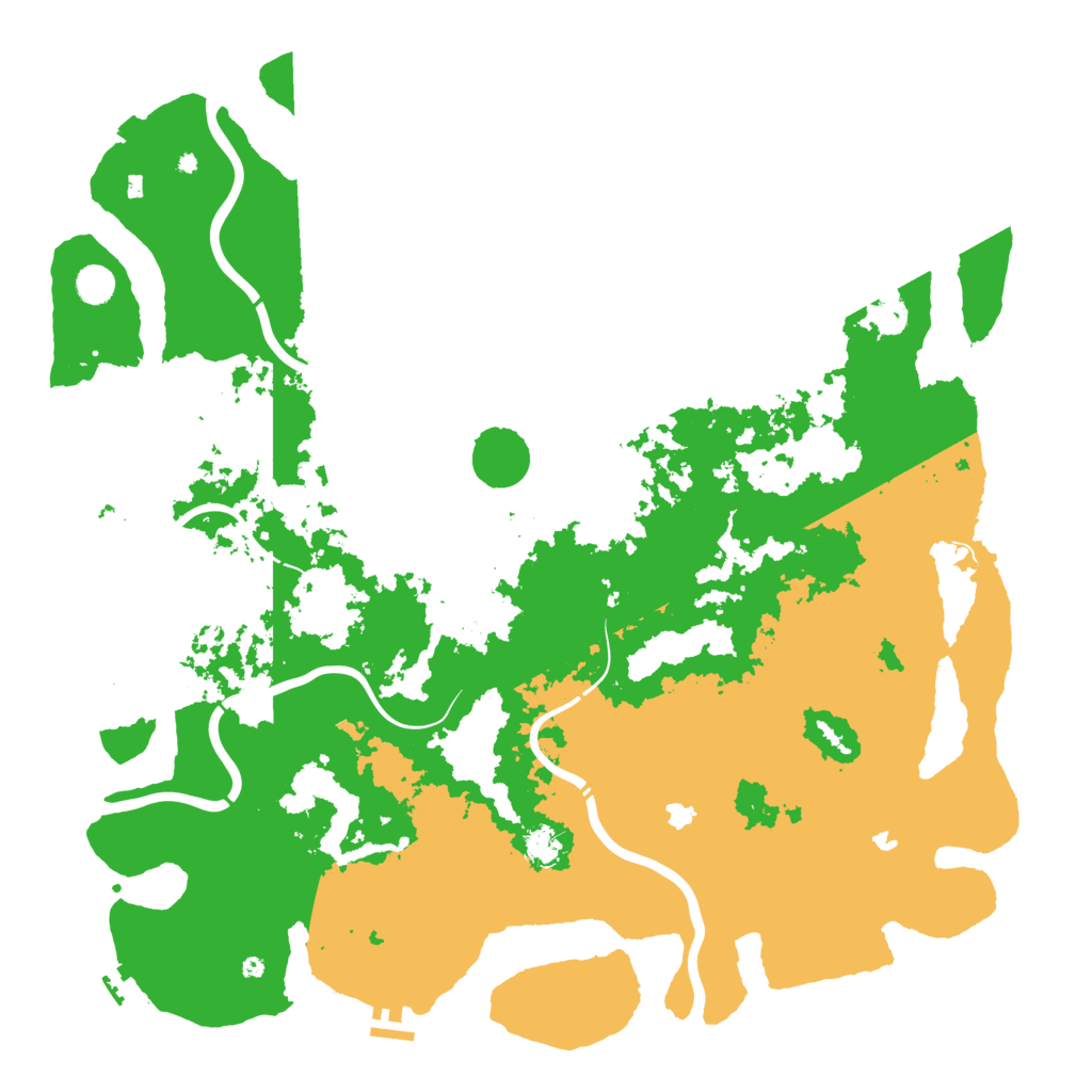 Biome Rust Map: Procedural Map, Size: 5000, Seed: 734988