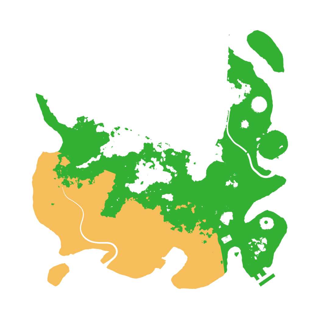 Biome Rust Map: Procedural Map, Size: 3500, Seed: 921939219