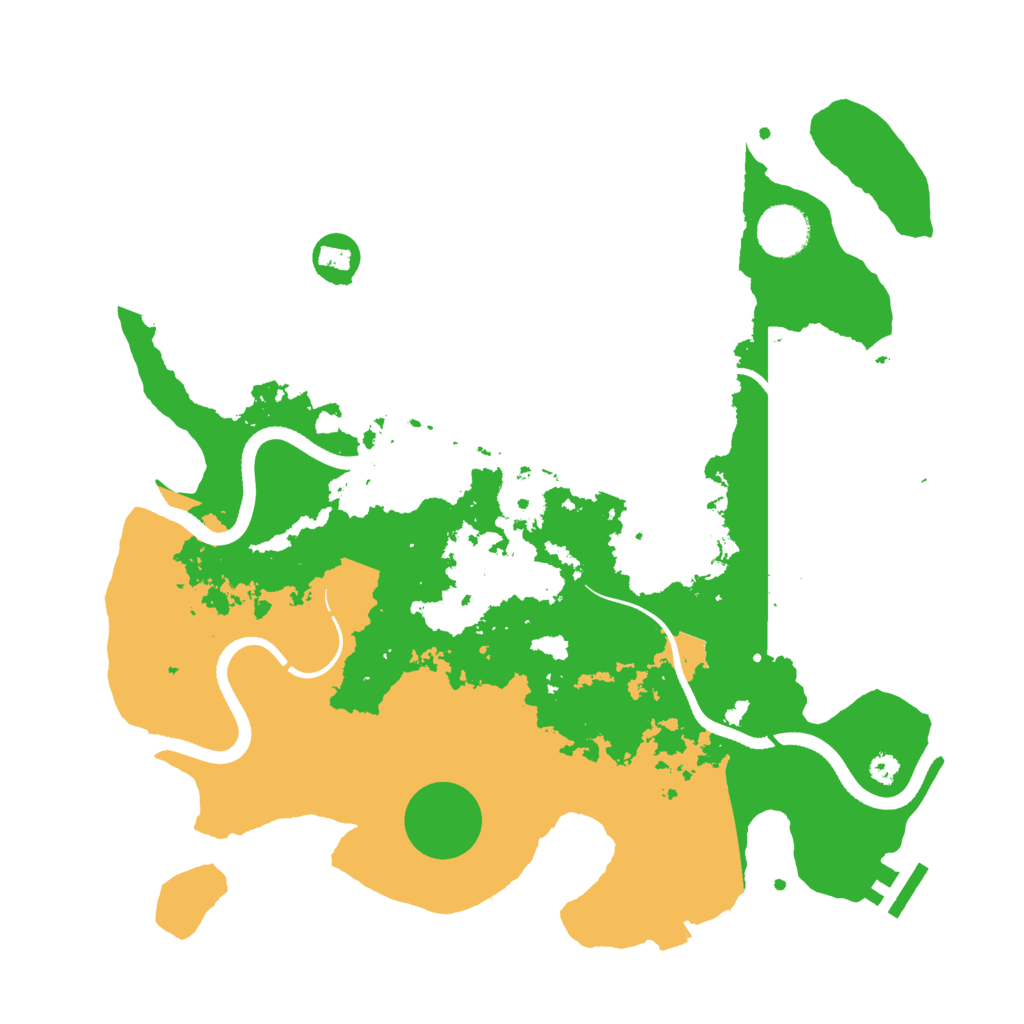 Biome Rust Map: Procedural Map, Size: 3500, Seed: 921939219