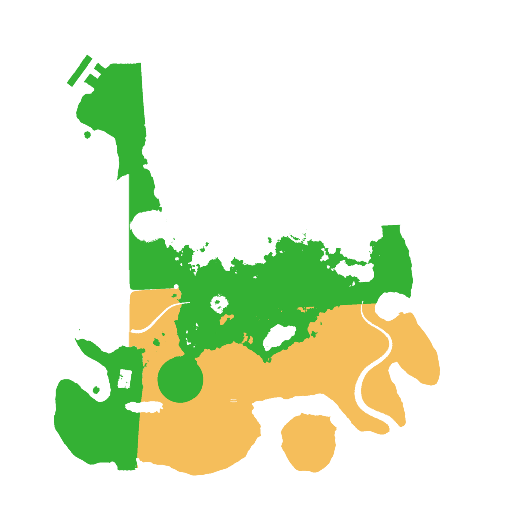 Biome Rust Map: Procedural Map, Size: 3000, Seed: 90270834