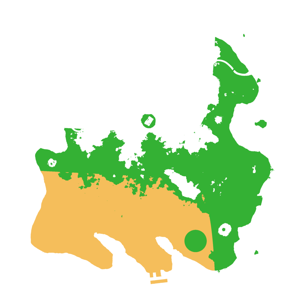 Biome Rust Map: Procedural Map, Size: 3500, Seed: 3221989