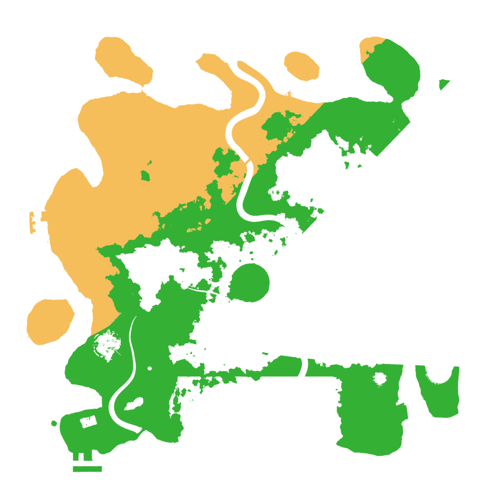 Biome Rust Map: Procedural Map, Size: 3500, Seed: 47325
