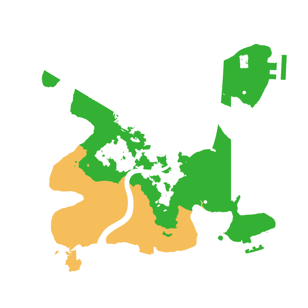 Biome Rust Map: Procedural Map, Size: 2500, Seed: 131999