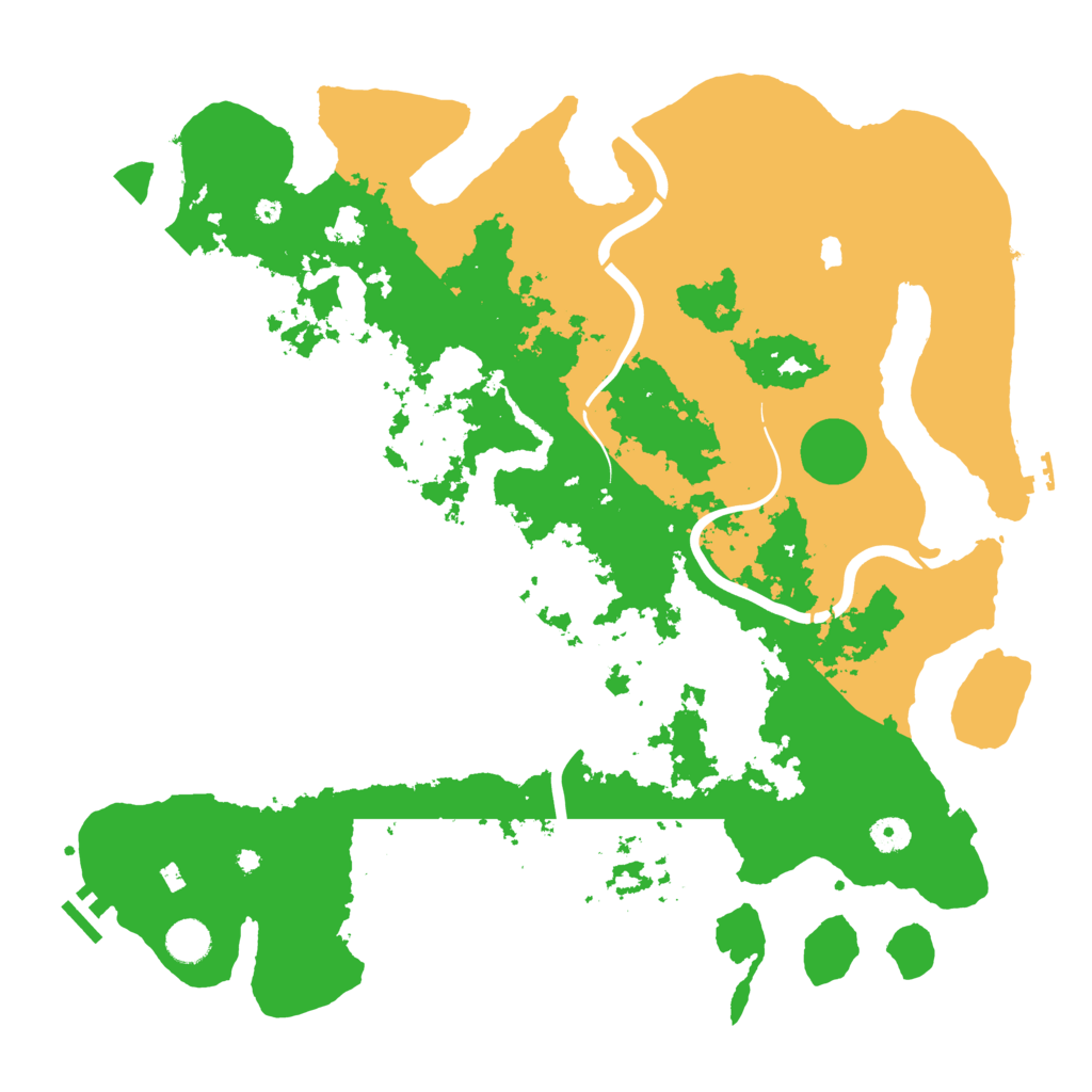 Biome Rust Map: Procedural Map, Size: 4350, Seed: 25173431