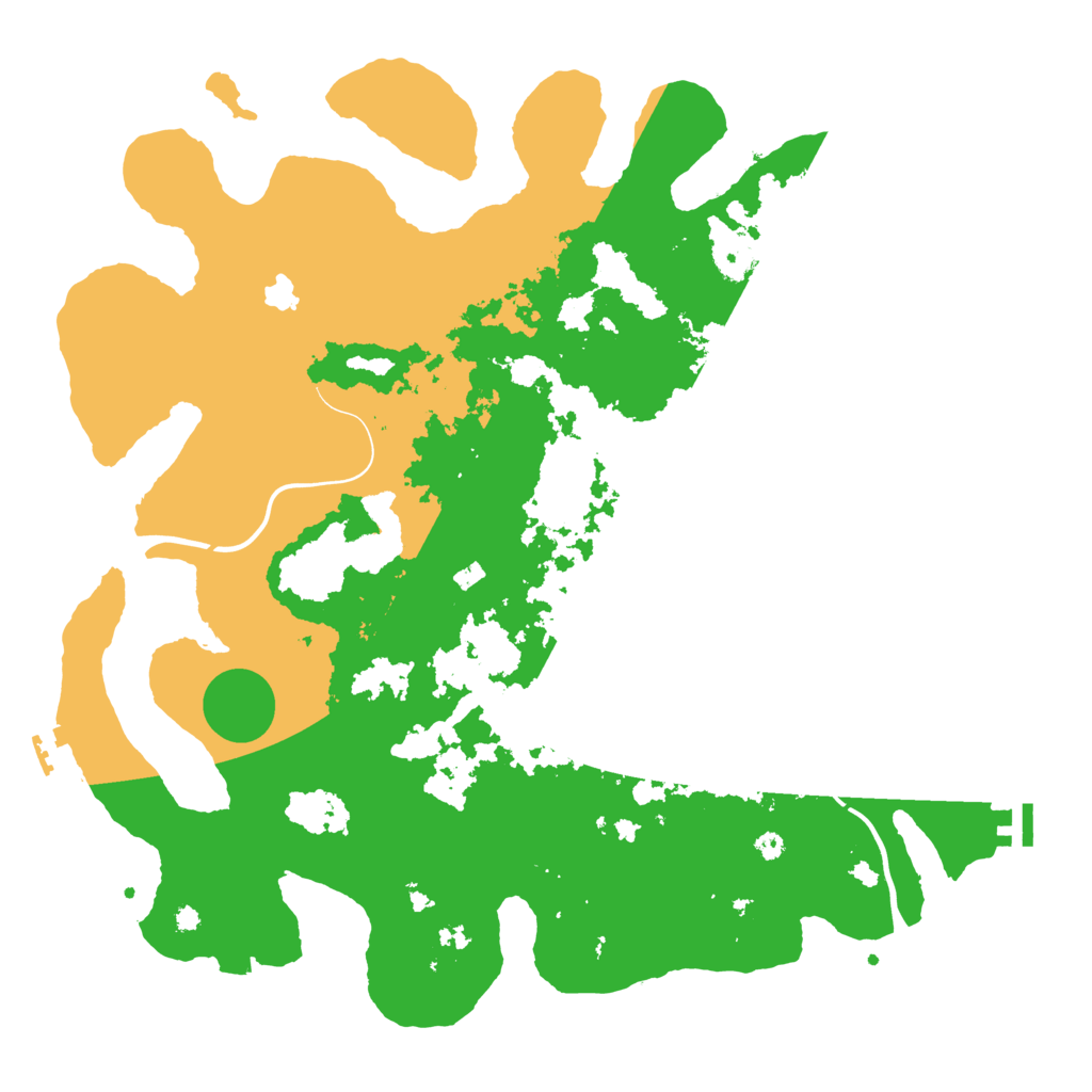 Biome Rust Map: Procedural Map, Size: 4000, Seed: 7069