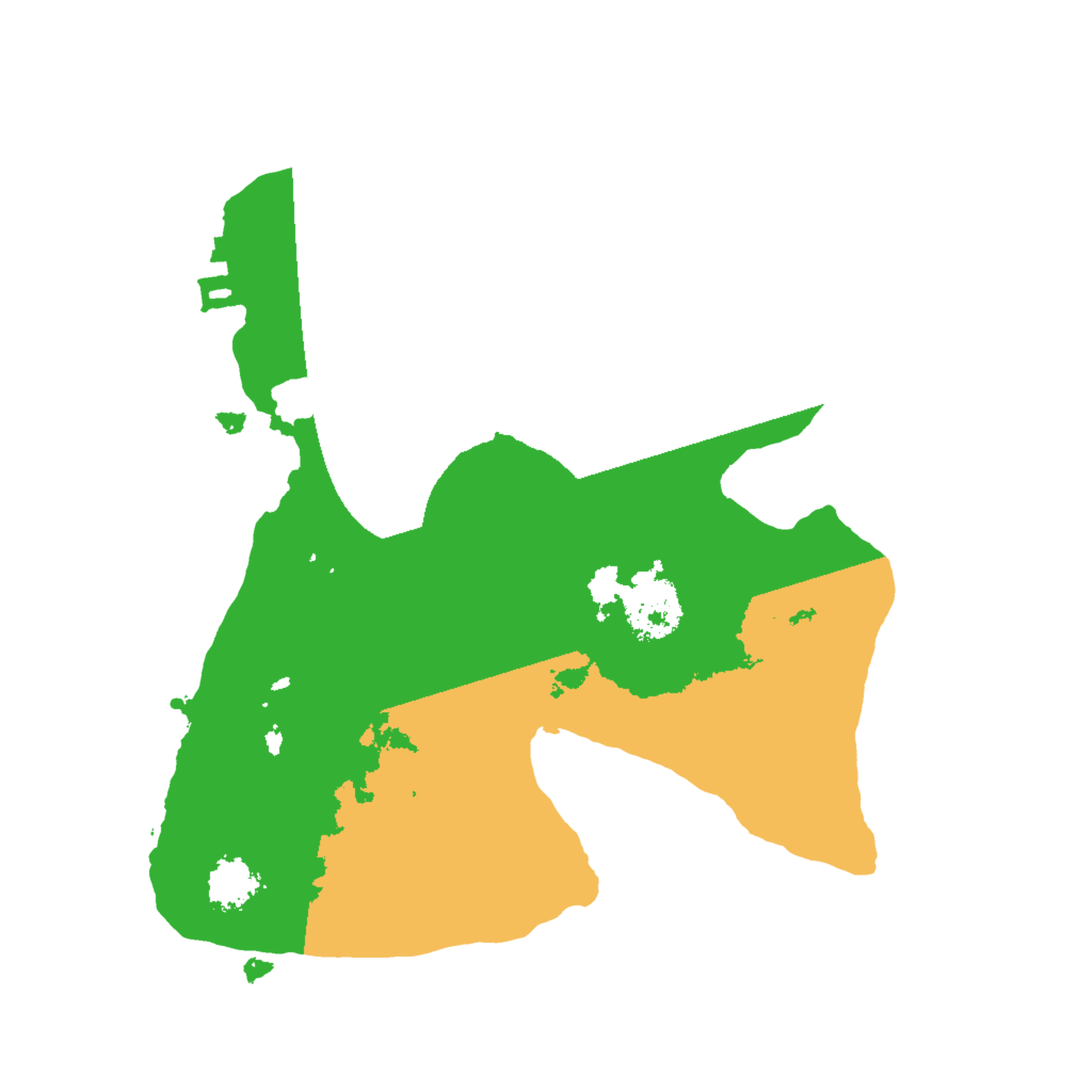 Biome Rust Map: Procedural Map, Size: 2000, Seed: 1601