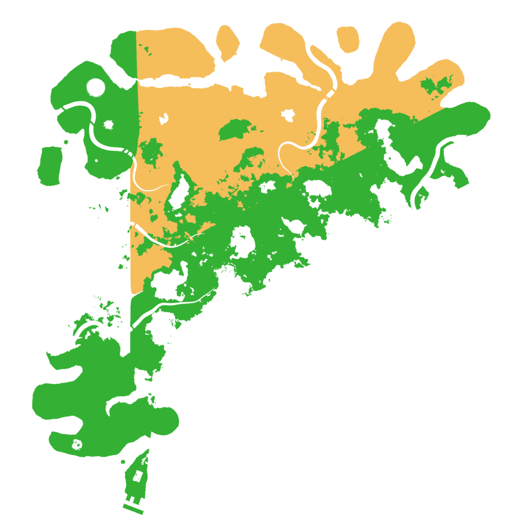 Biome Rust Map: Procedural Map, Size: 5000, Seed: 284