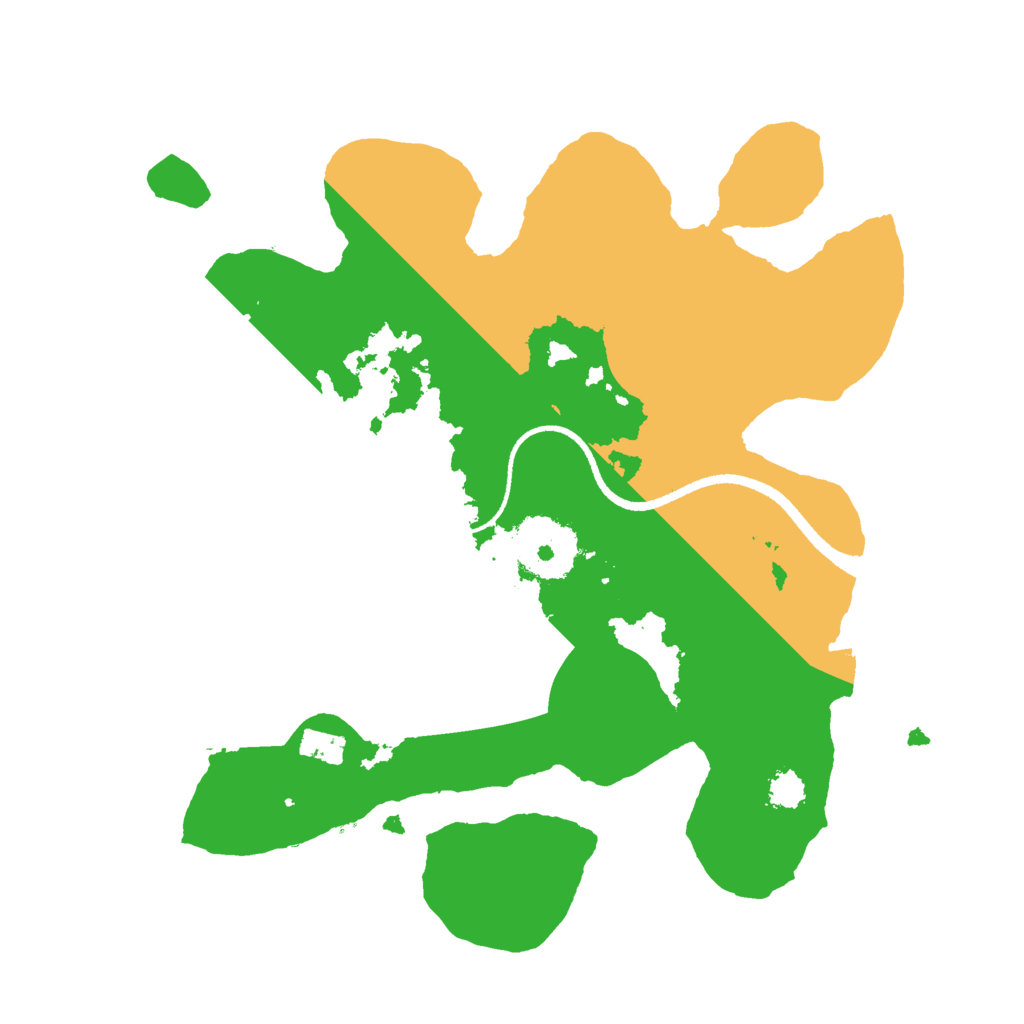 Biome Rust Map: Procedural Map, Size: 2500, Seed: 990495112