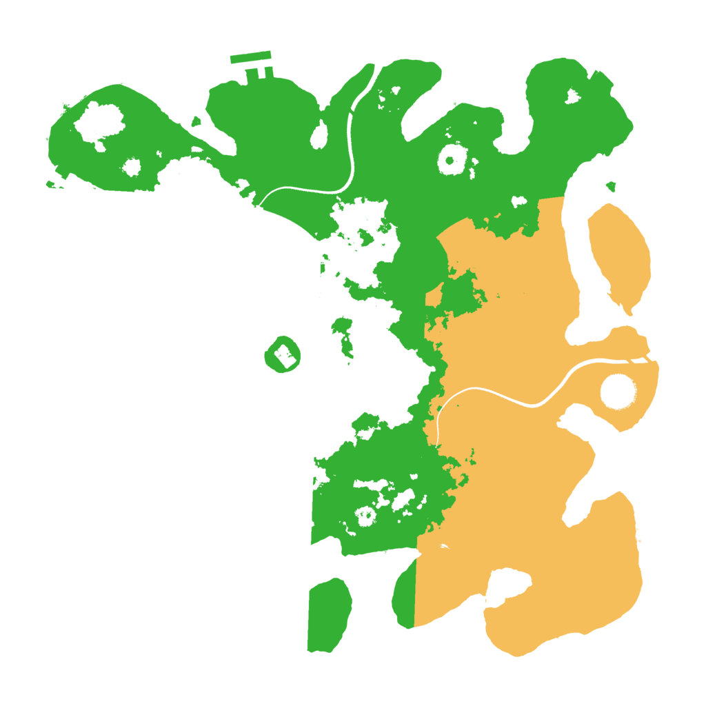 Biome Rust Map: Procedural Map, Size: 3500, Seed: 25848741