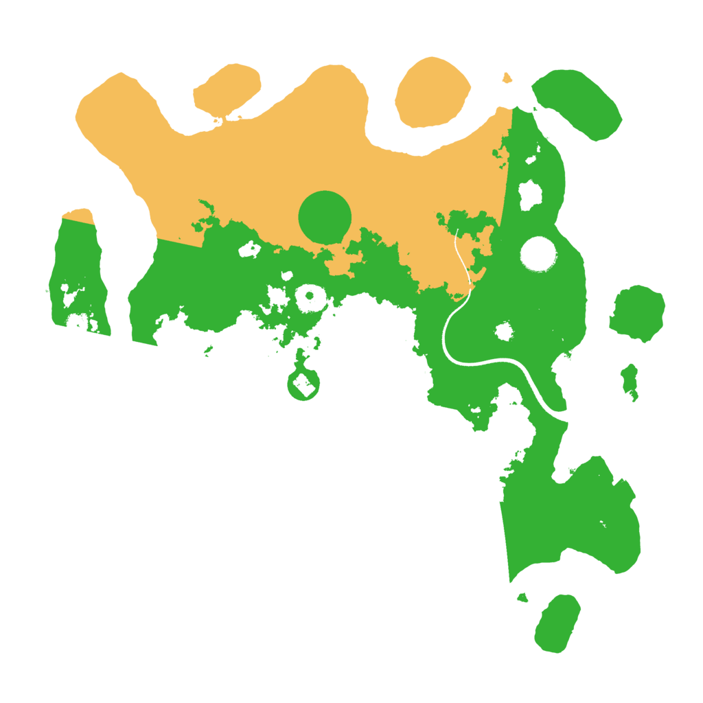 Biome Rust Map: Procedural Map, Size: 3500, Seed: 96854