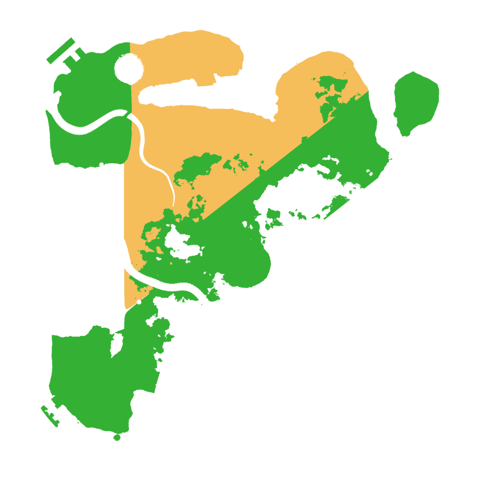 Biome Rust Map: Procedural Map, Size: 3000, Seed: 51662456