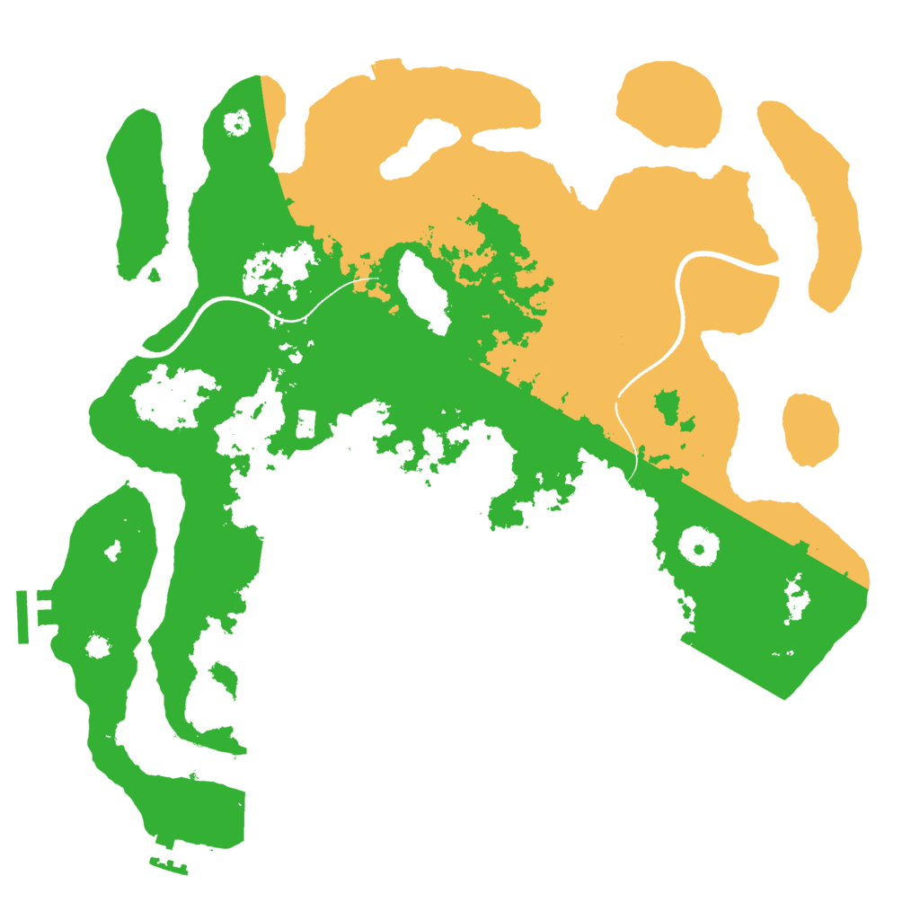 Biome Rust Map: Procedural Map, Size: 3500, Seed: 28722