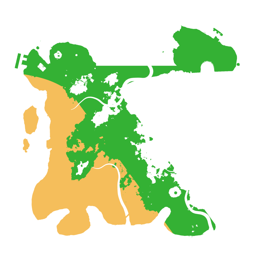 Biome Rust Map: Procedural Map, Size: 3500, Seed: 6329290