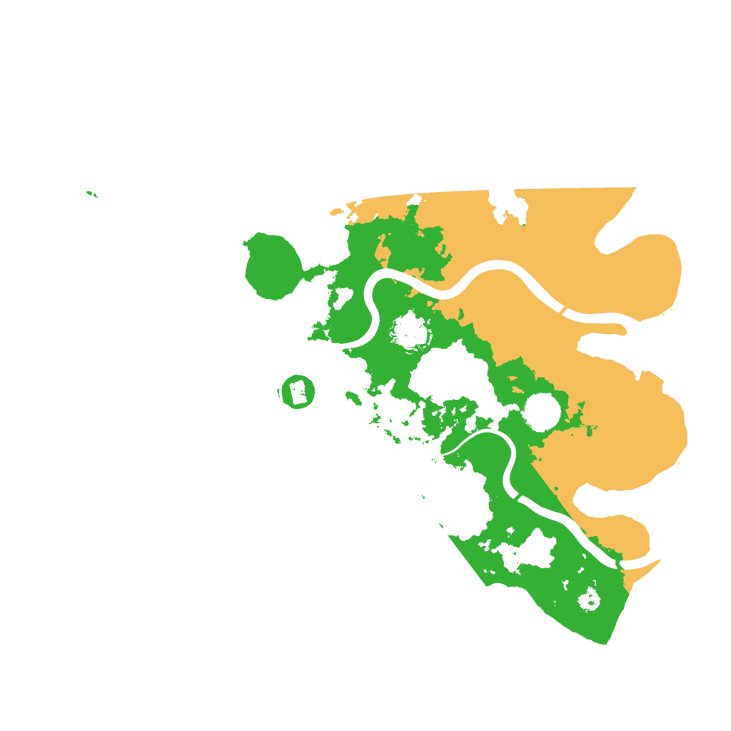Biome Rust Map: Procedural Map, Size: 3500, Seed: 2801588