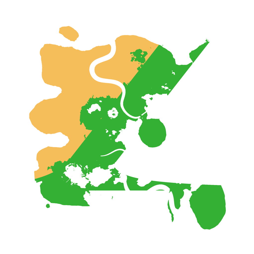 Biome Rust Map: Procedural Map, Size: 2500, Seed: 1517346474
