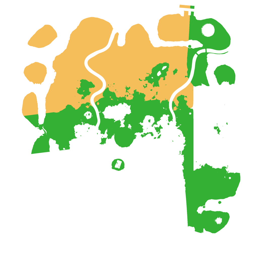 Biome Rust Map: Procedural Map, Size: 3500, Seed: 4580316