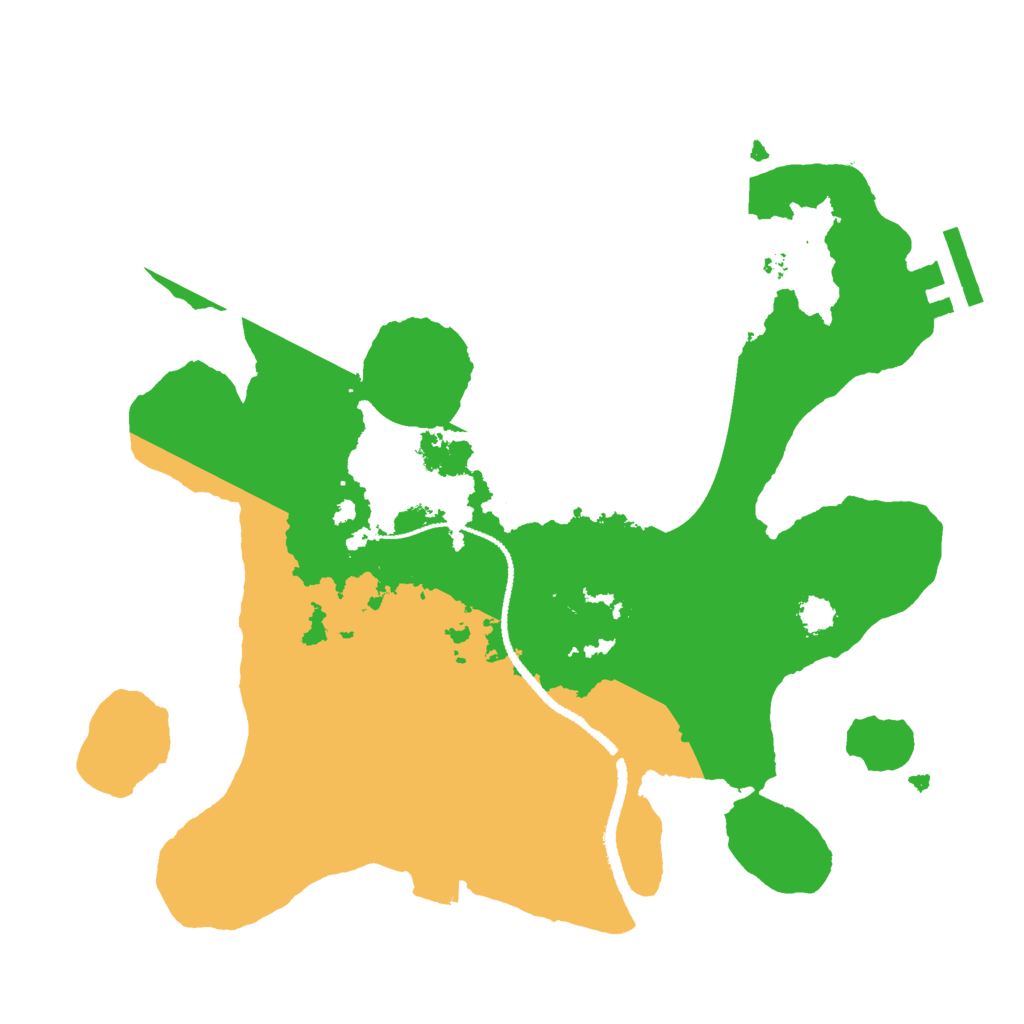 Biome Rust Map: Procedural Map, Size: 2600, Seed: 5232554