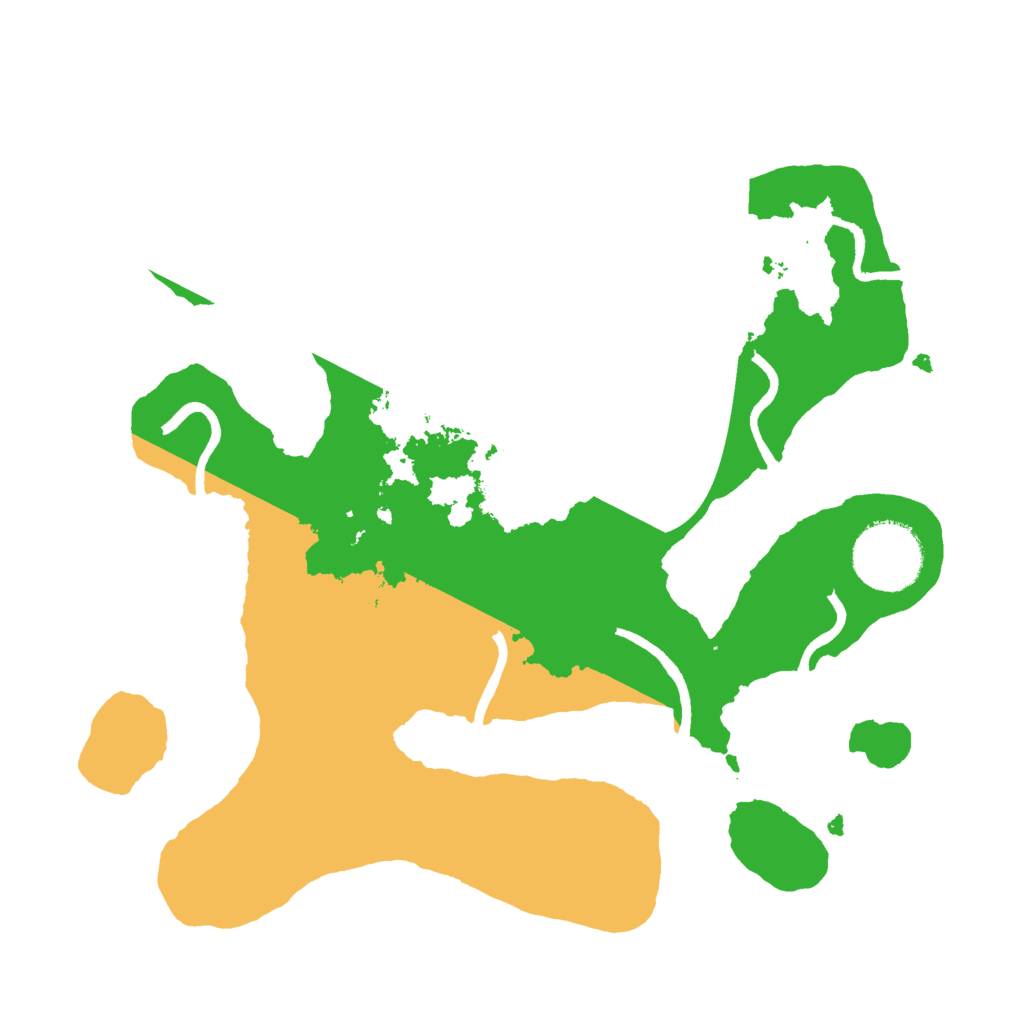 Biome Rust Map: Procedural Map, Size: 2600, Seed: 5232554