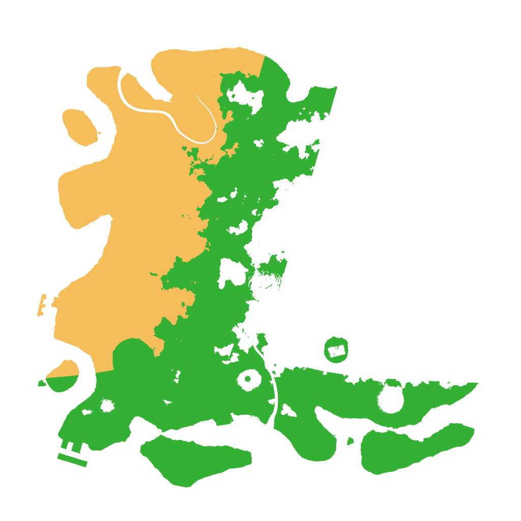 Biome Rust Map: Procedural Map, Size: 3500, Seed: 731680104