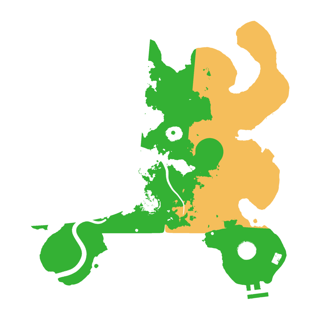 Biome Rust Map: Procedural Map, Size: 3000, Seed: 18238125