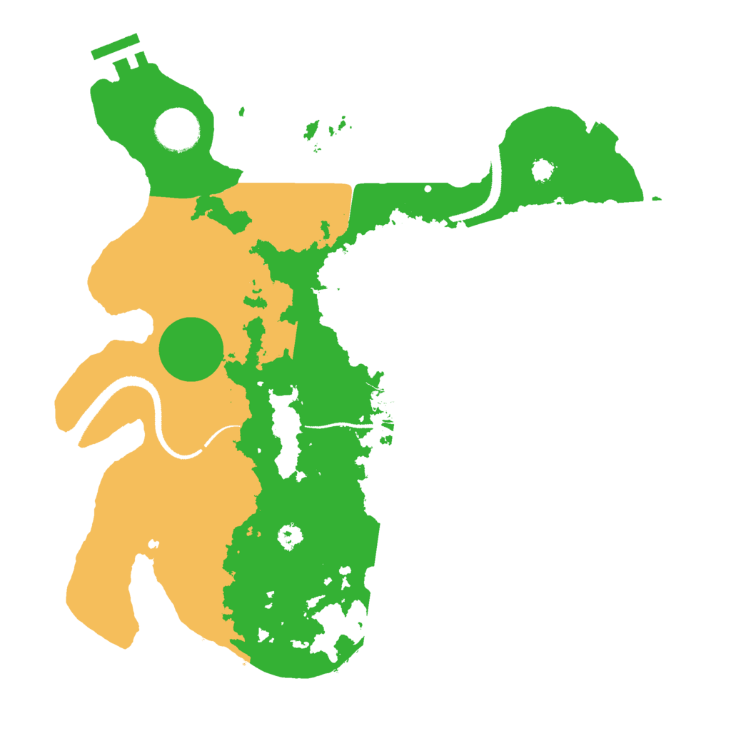 Biome Rust Map: Procedural Map, Size: 3000, Seed: 1624846