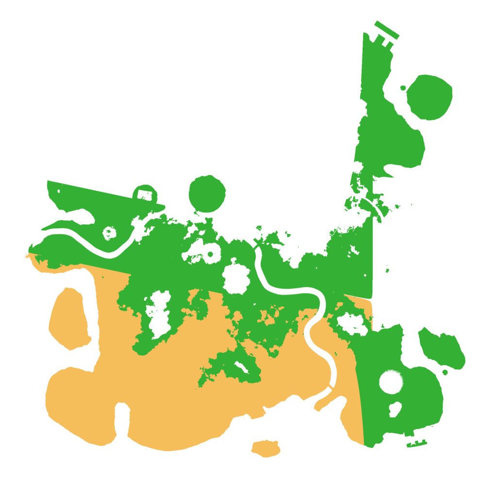 Biome Rust Map: Procedural Map, Size: 3700, Seed: 905365183