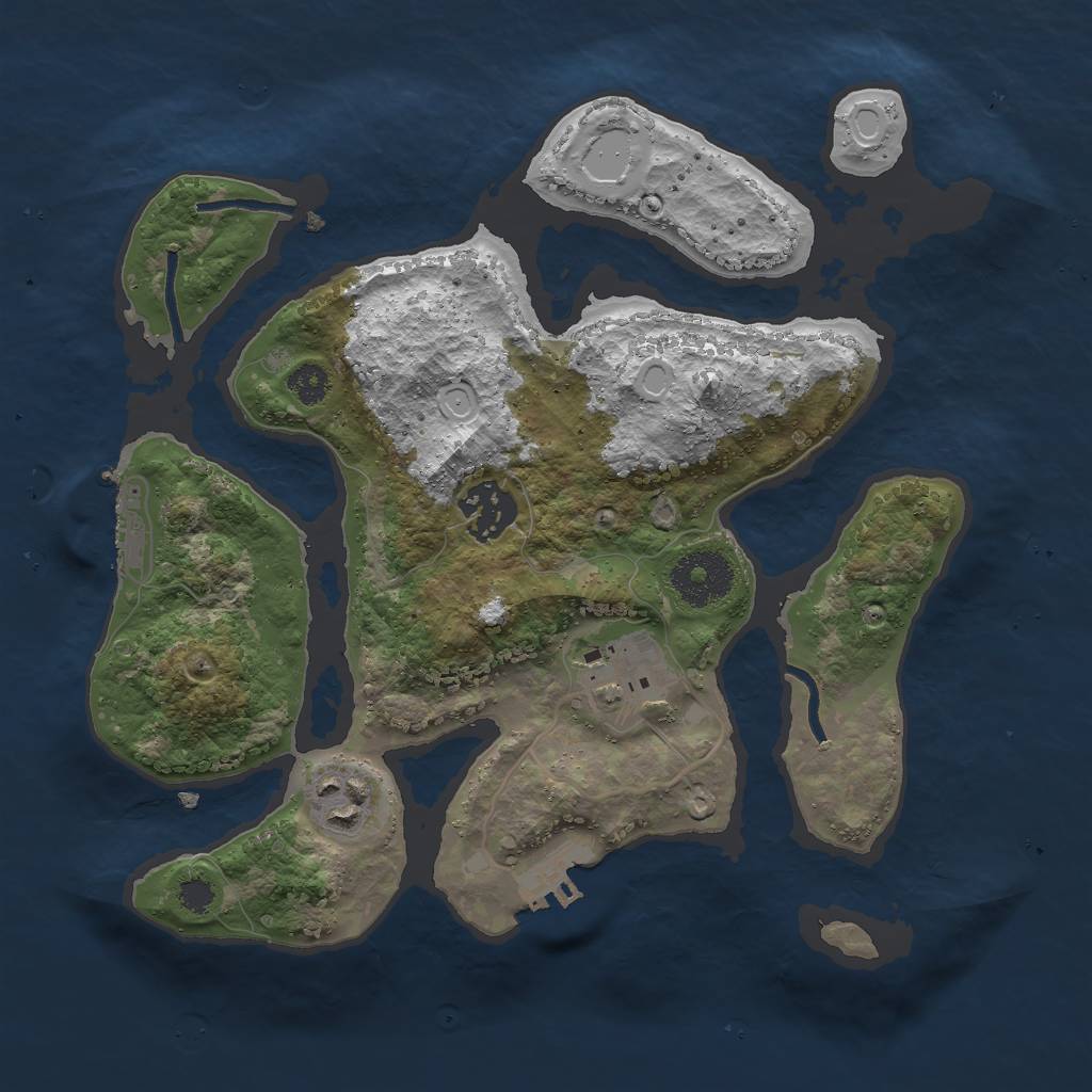 Rust Map: Procedural Map, Size: 2845, Seed: 41797, 10 Monuments