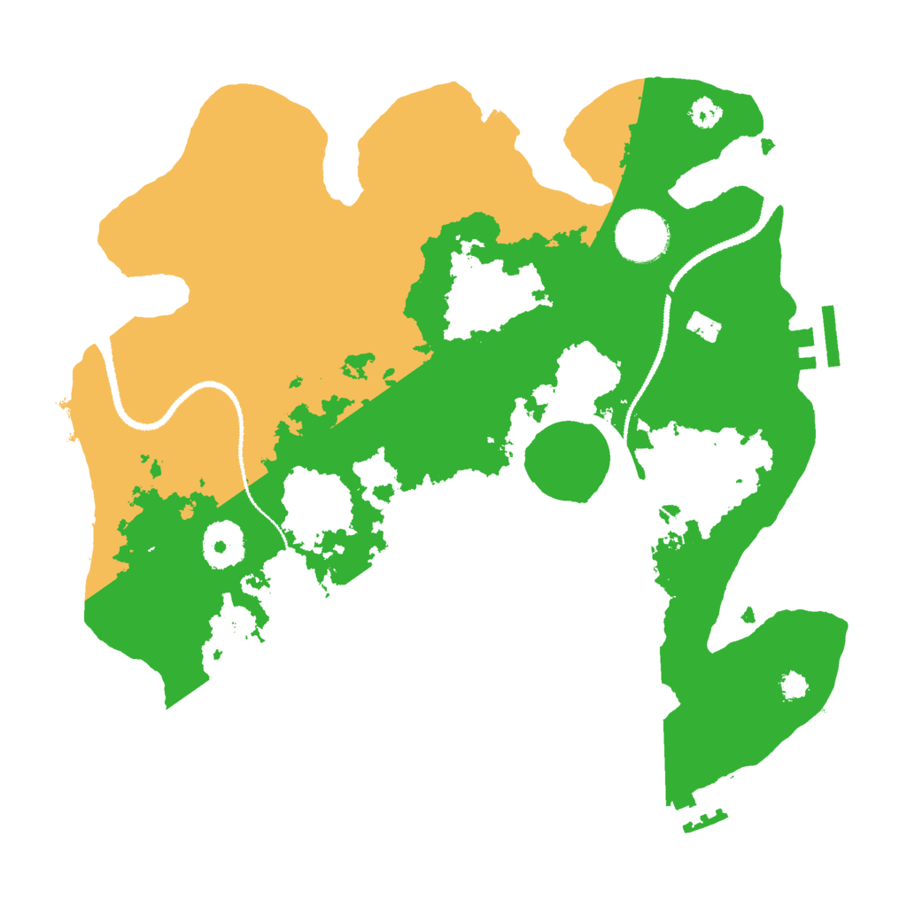 Biome Rust Map: Procedural Map, Size: 3000, Seed: 266635642