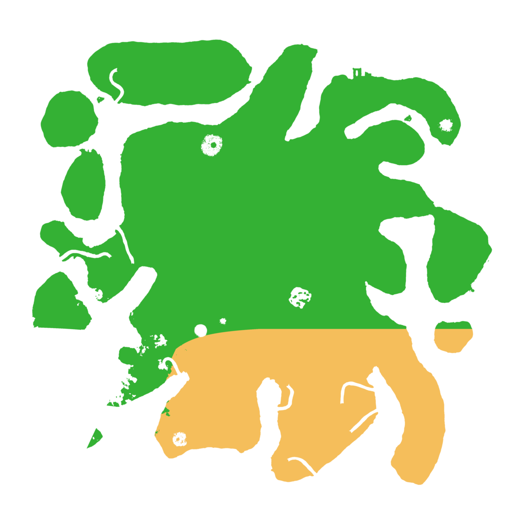 Biome Rust Map: Procedural Map, Size: 3700, Seed: 25252