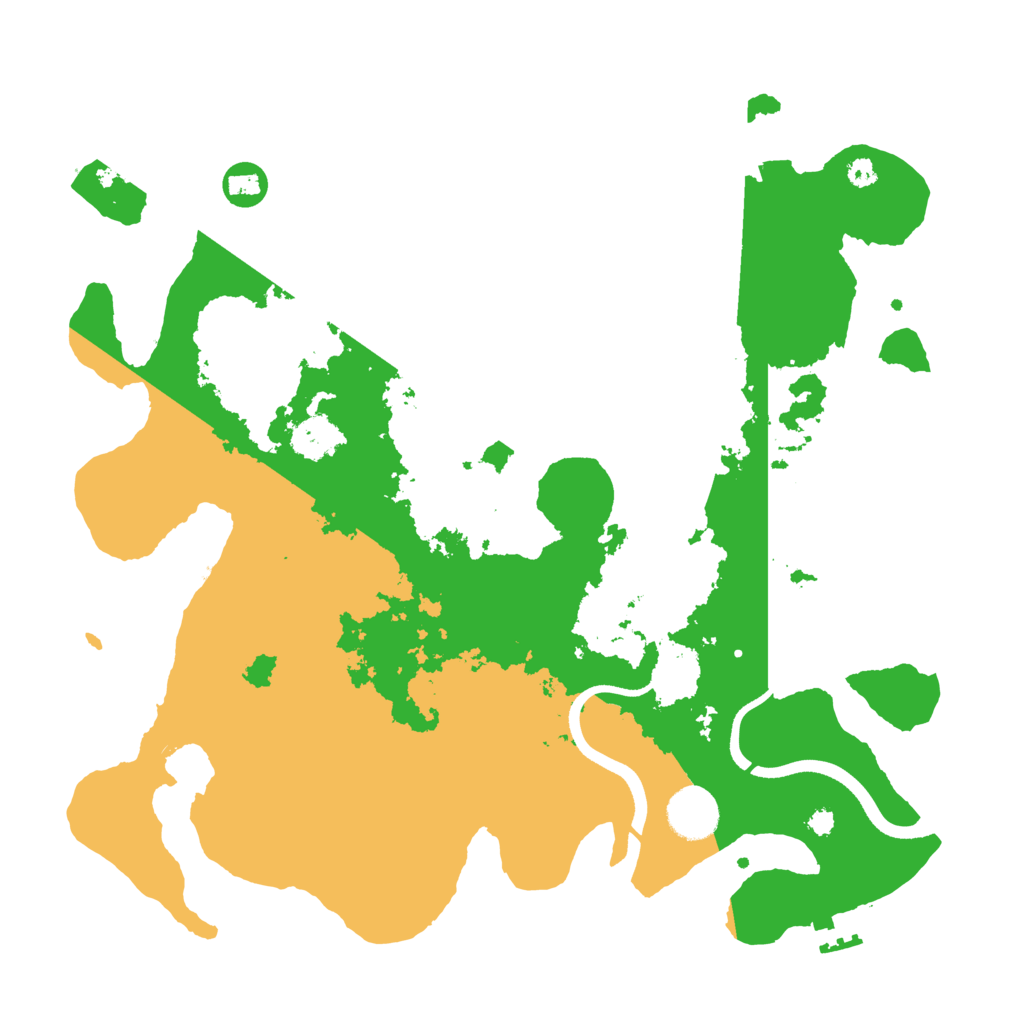 Biome Rust Map: Procedural Map, Size: 3600, Seed: 57430797