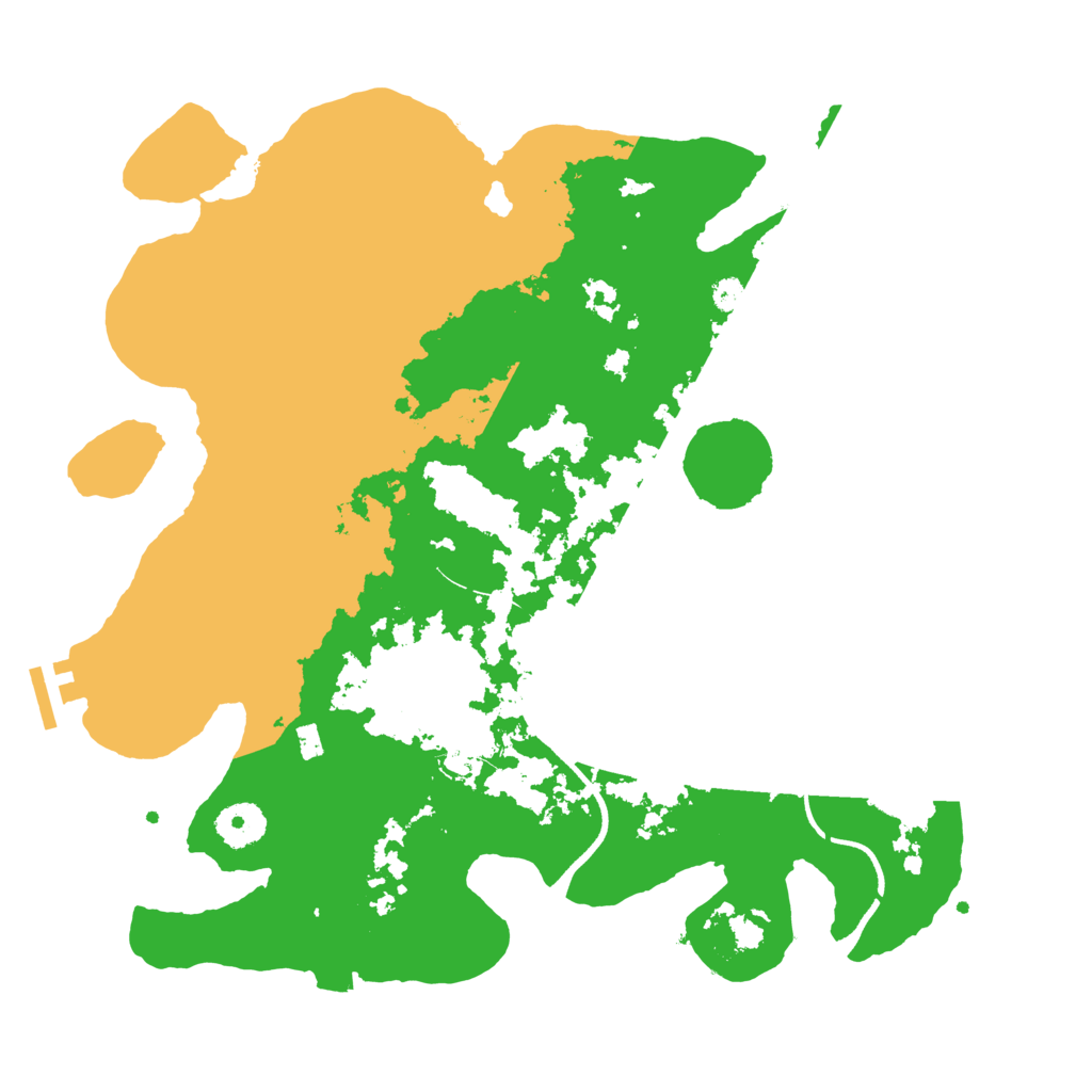 Biome Rust Map: Procedural Map, Size: 3500, Seed: 65122