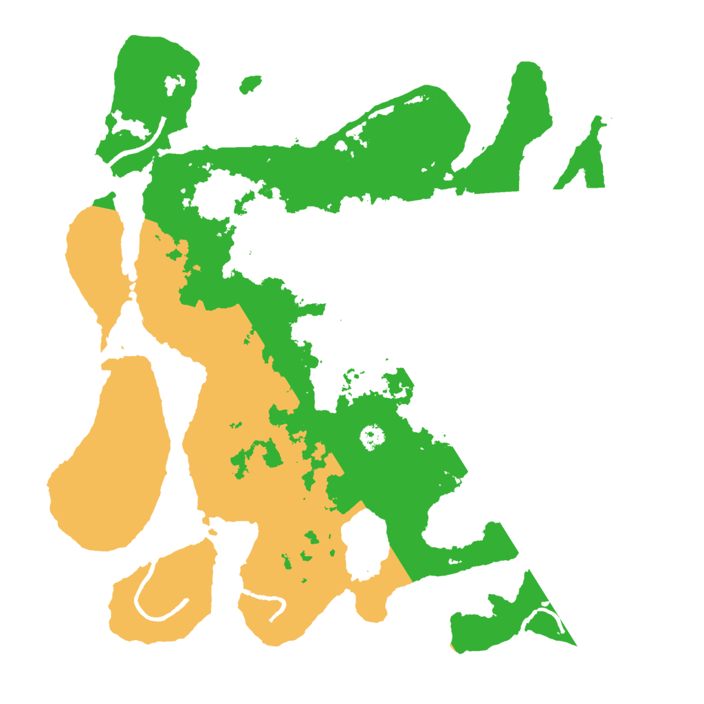 Biome Rust Map: Procedural Map, Size: 3000, Seed: 41896